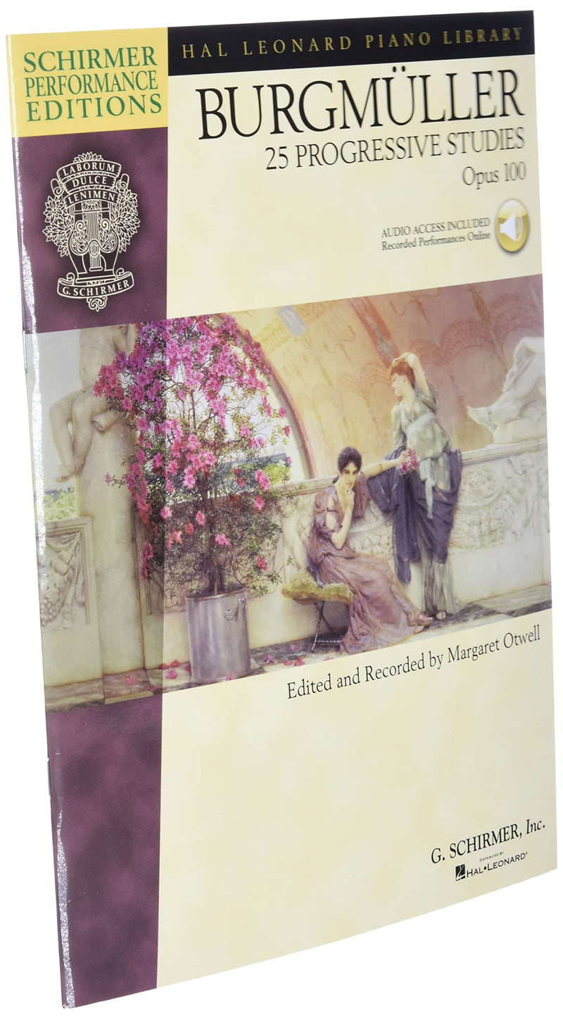Burgmuller  25 Progressive Studies, Opus 100 Book/Online Audio (Schirmer'S Library Of Musical Classics),Used