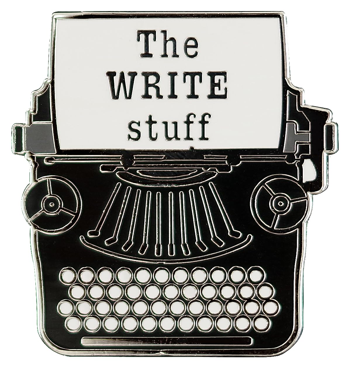 Typewriter Hard Enamel Pin (Cloisonne Pin),Used