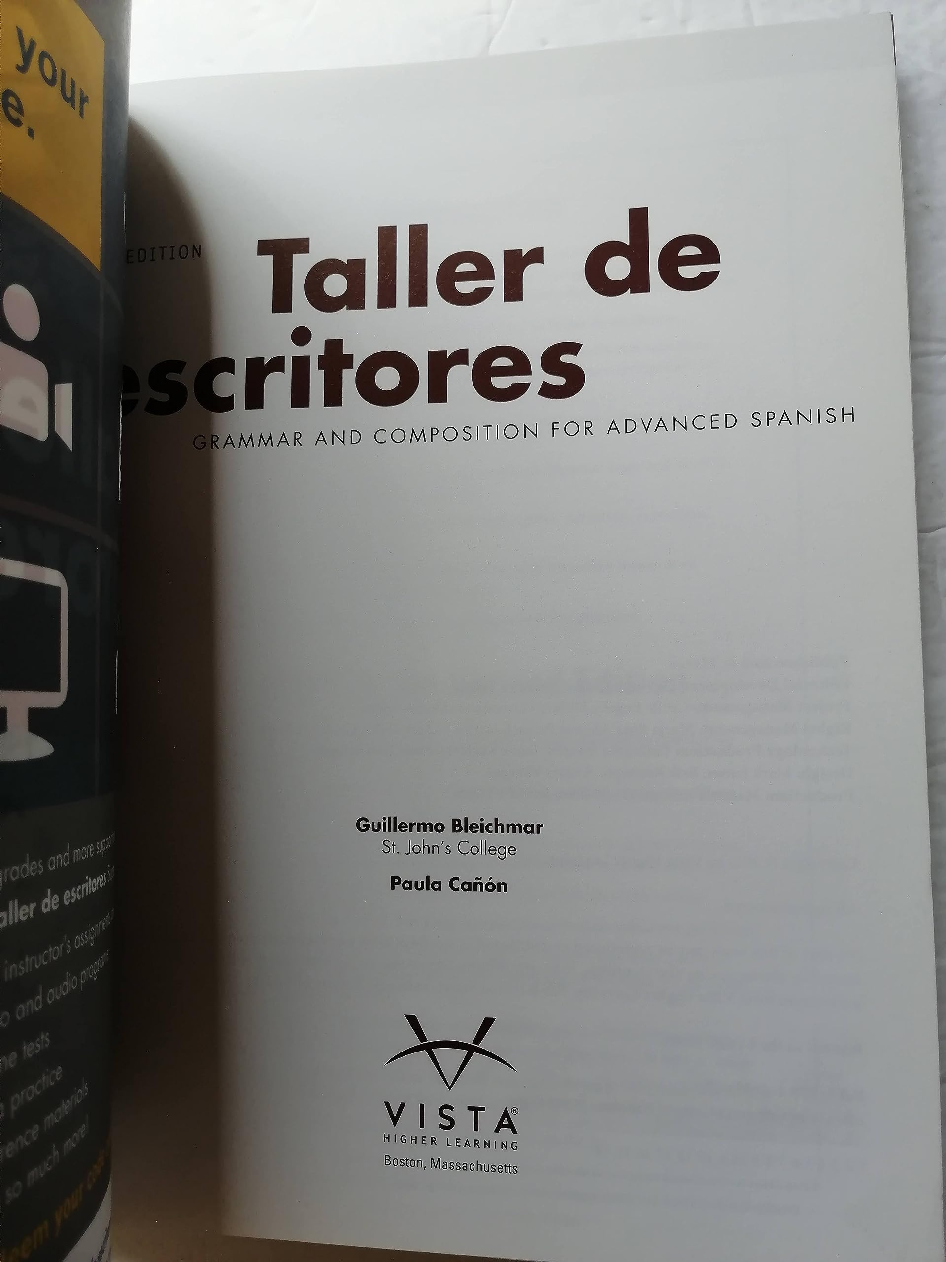 Taller de escritores, 2nd Edition,Used