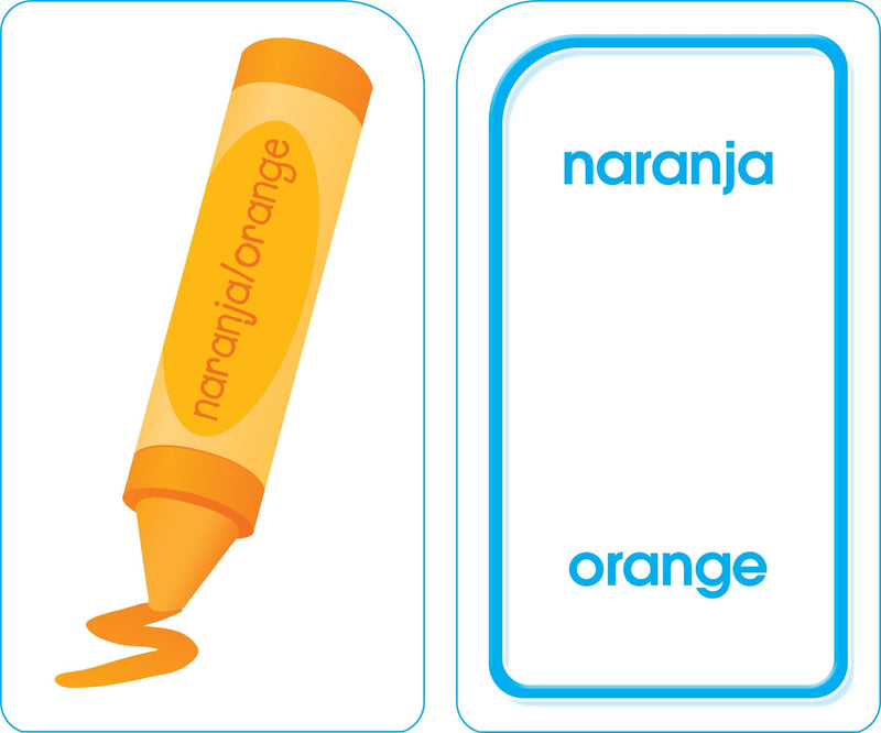 School Zone  Bilingual Colors, Shapes & More Flash Cards  Ages 4+, Preschool to Kindergarten, ESL, Language Immersion, Numbers,New