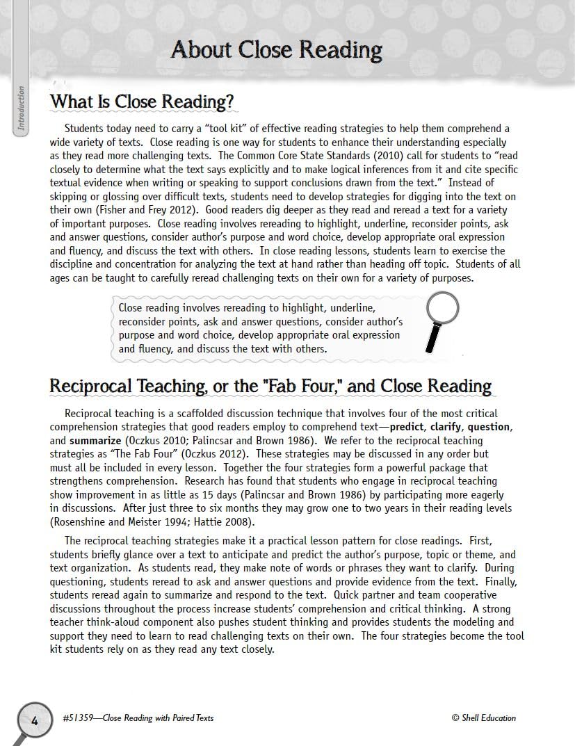 Close Reading with Paired Texts Level 3,Used