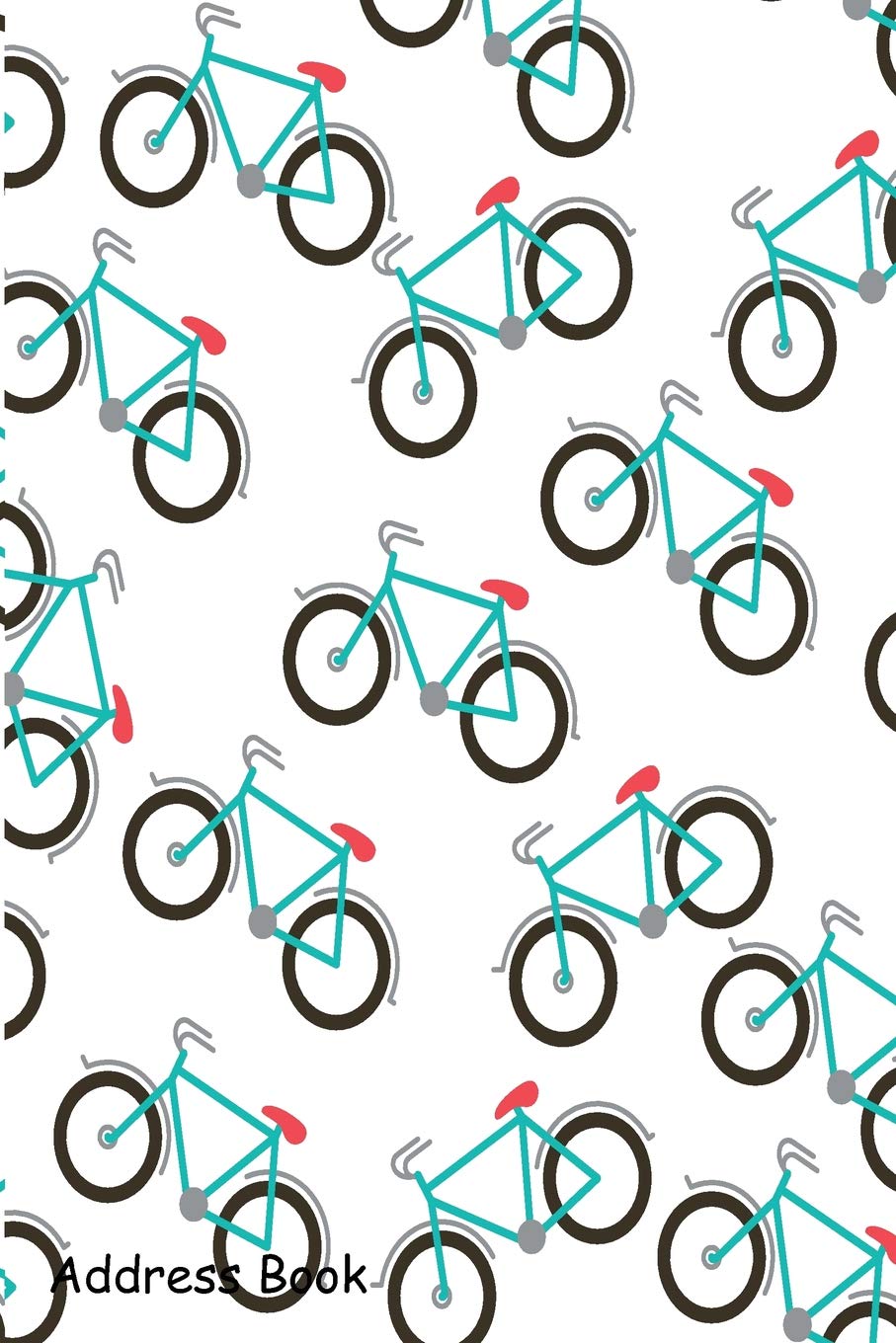 Address Book: For Contacts, Addresses, Phone, Email, Note,Emergency Contacts,Alphabetical Index With Pattern Bicycles,Used