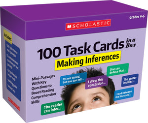 100 Task Cards In A Box: Making Inferences,New
