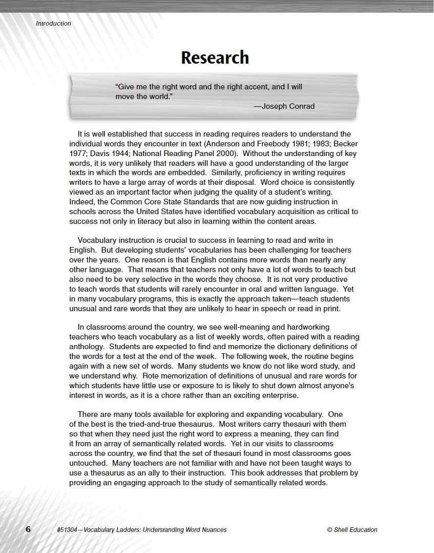 Vocabulary Ladders: Understanding Word Nuances Level 5,Used