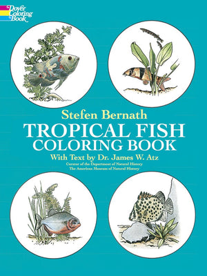 Tropical Fish Coloring Book (Dover Sea Life Coloring Books),Used