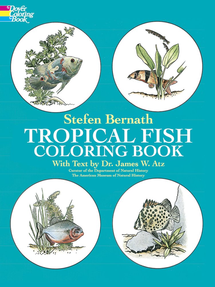 Tropical Fish Coloring Book (Dover Sea Life Coloring Books),Used