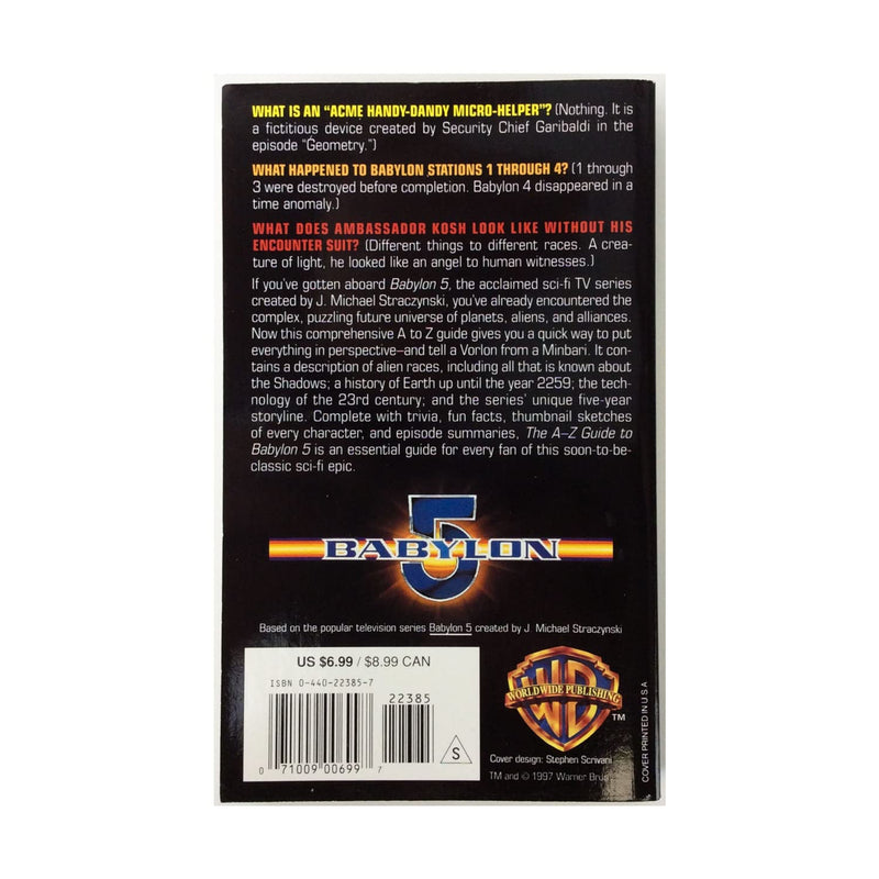 The AZ Guide to Babylon 5,Used