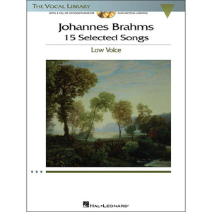 Johannes Brahms: 15 Selected Songs: The Vocal Library  Low Voice,Used