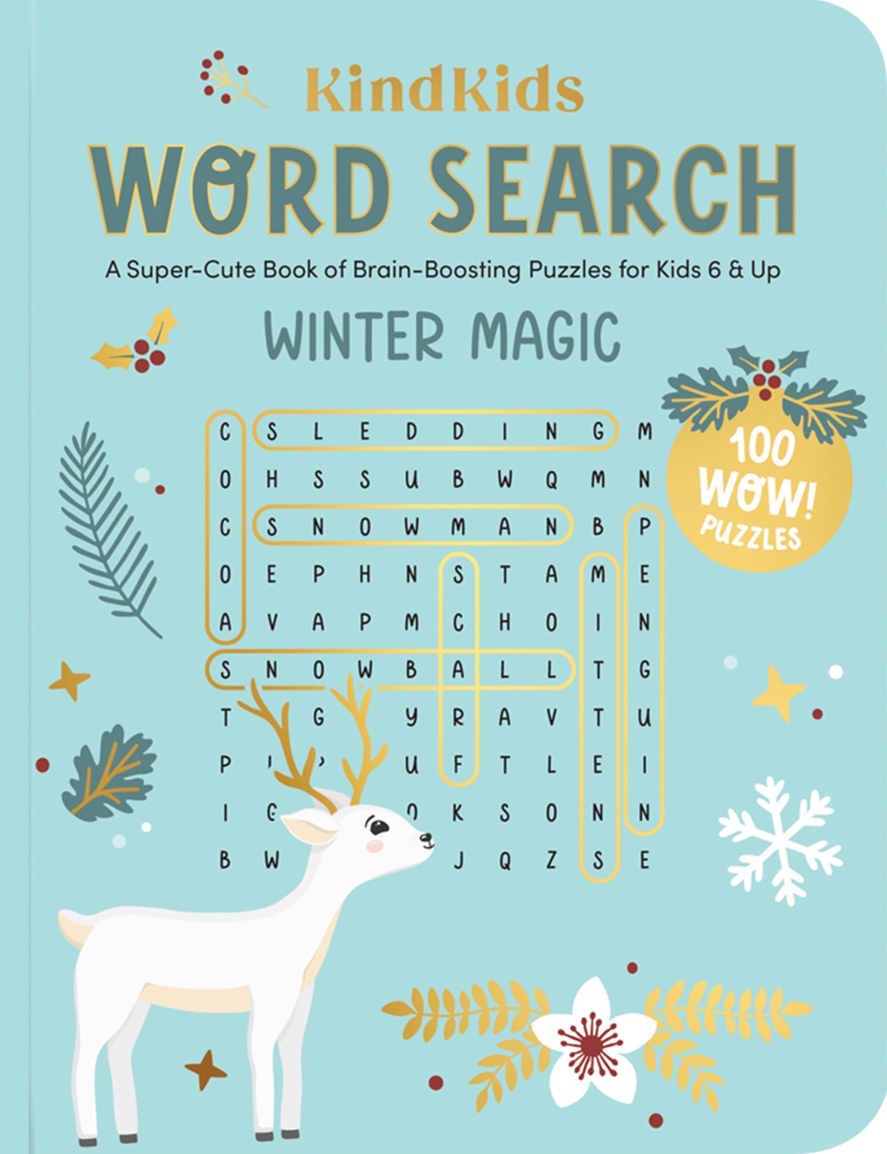 Kindkids Word Search Winter Magic: A Supercute Book Of Brainboosting Puzzles For Kids 6 & Up (Kindkids, 5),Used