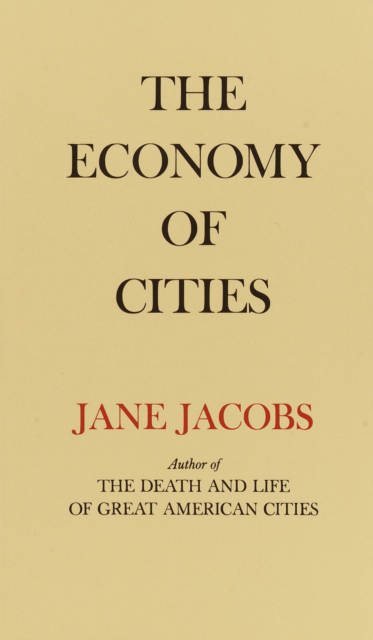 The Economy of Cities,Used