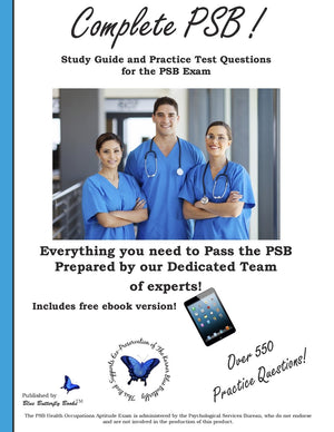 Complete PSB: Study guide and practice test questions for the PSB exam,Used