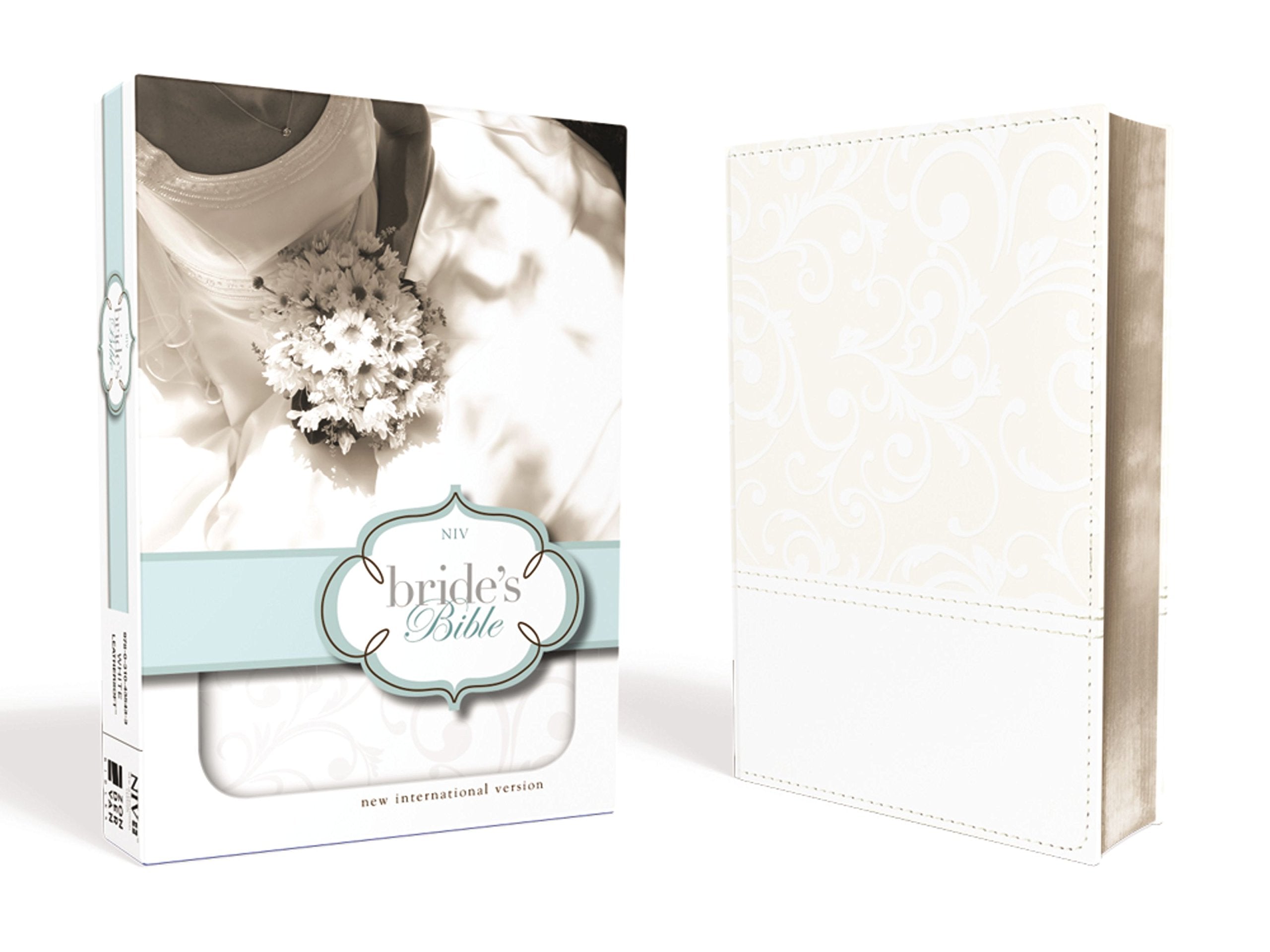 NIV, Brides Bible, Leathersoft, White, Red Letter