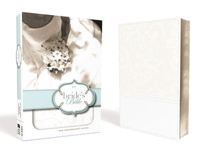 NIV, Brides Bible, Leathersoft, White, Red Letter