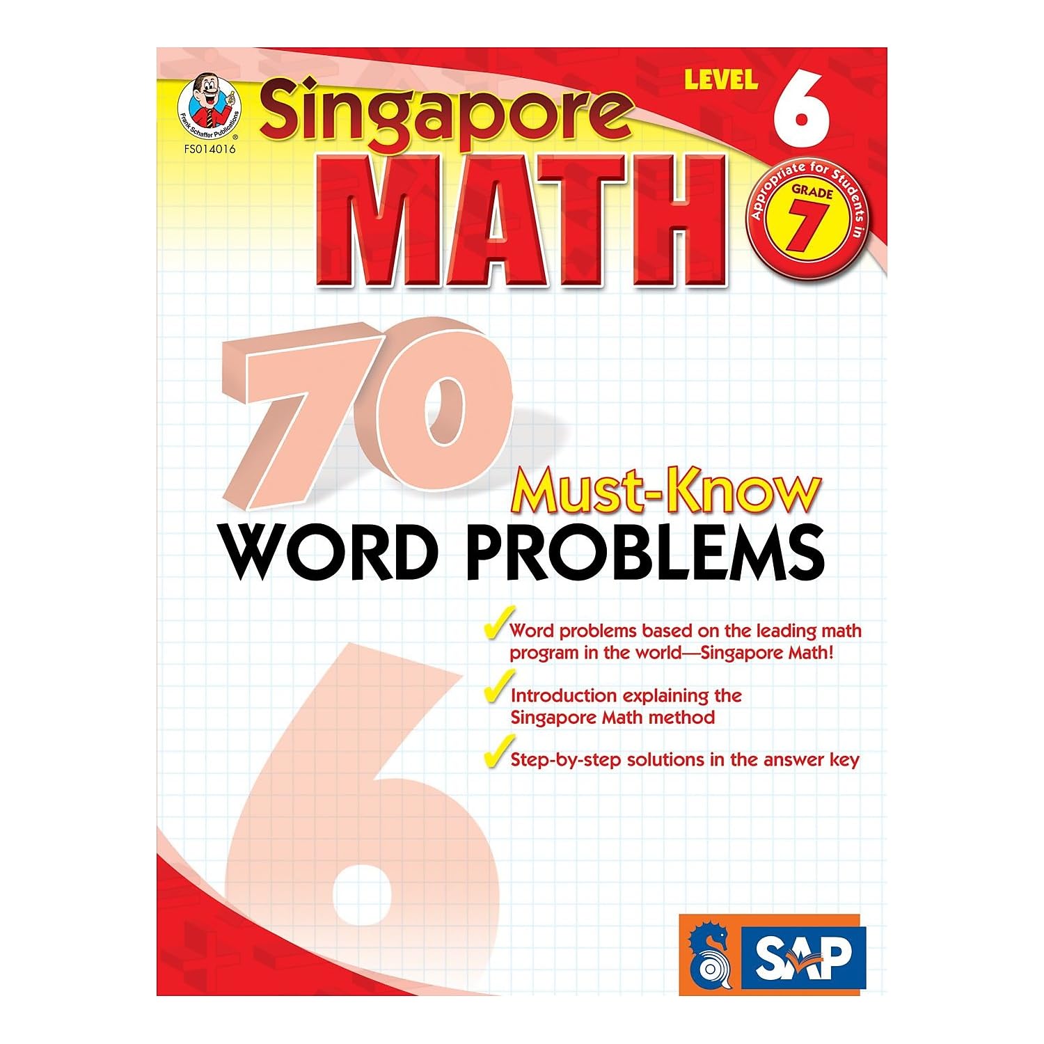 Carson Dellosa 0768240166 Frank Schaffer 70 MustKnow Word Problems Workbook, Grade 7,Used
