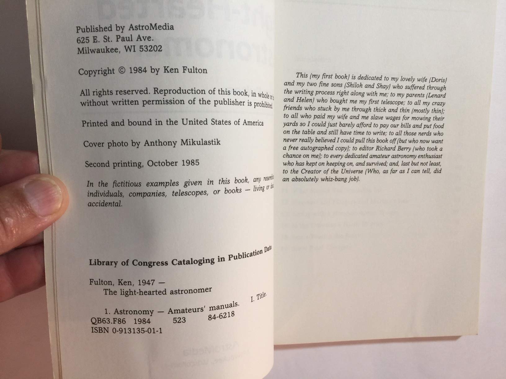 Light Hearted Astronomer,Used