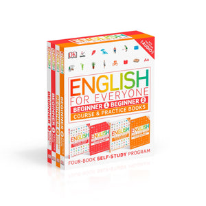 English for Everyone: Beginner Box Set  Level 1 & 2: ESL for Adults, an Interactive Course to Learning English,Used