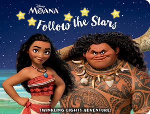 Disney Moana  Follow the Stars  Twinkling Lights Adventure!  PI Kids,Used