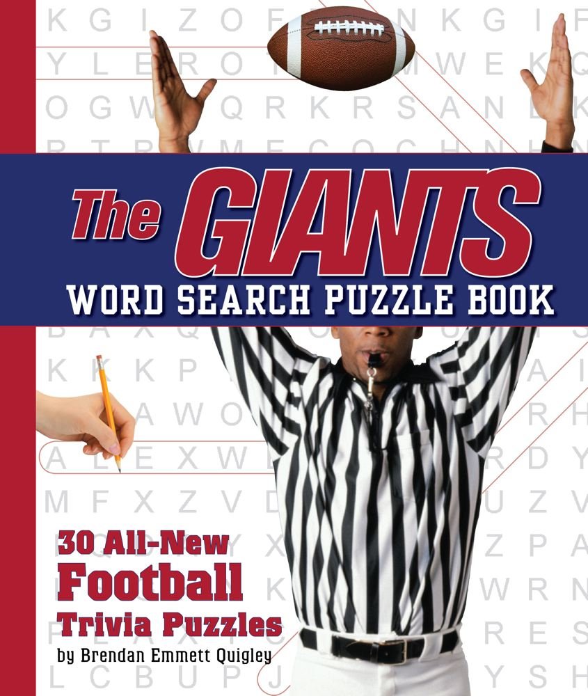 The Giants Word Search Book: 30 All New Football Trivia Puzzles,Used