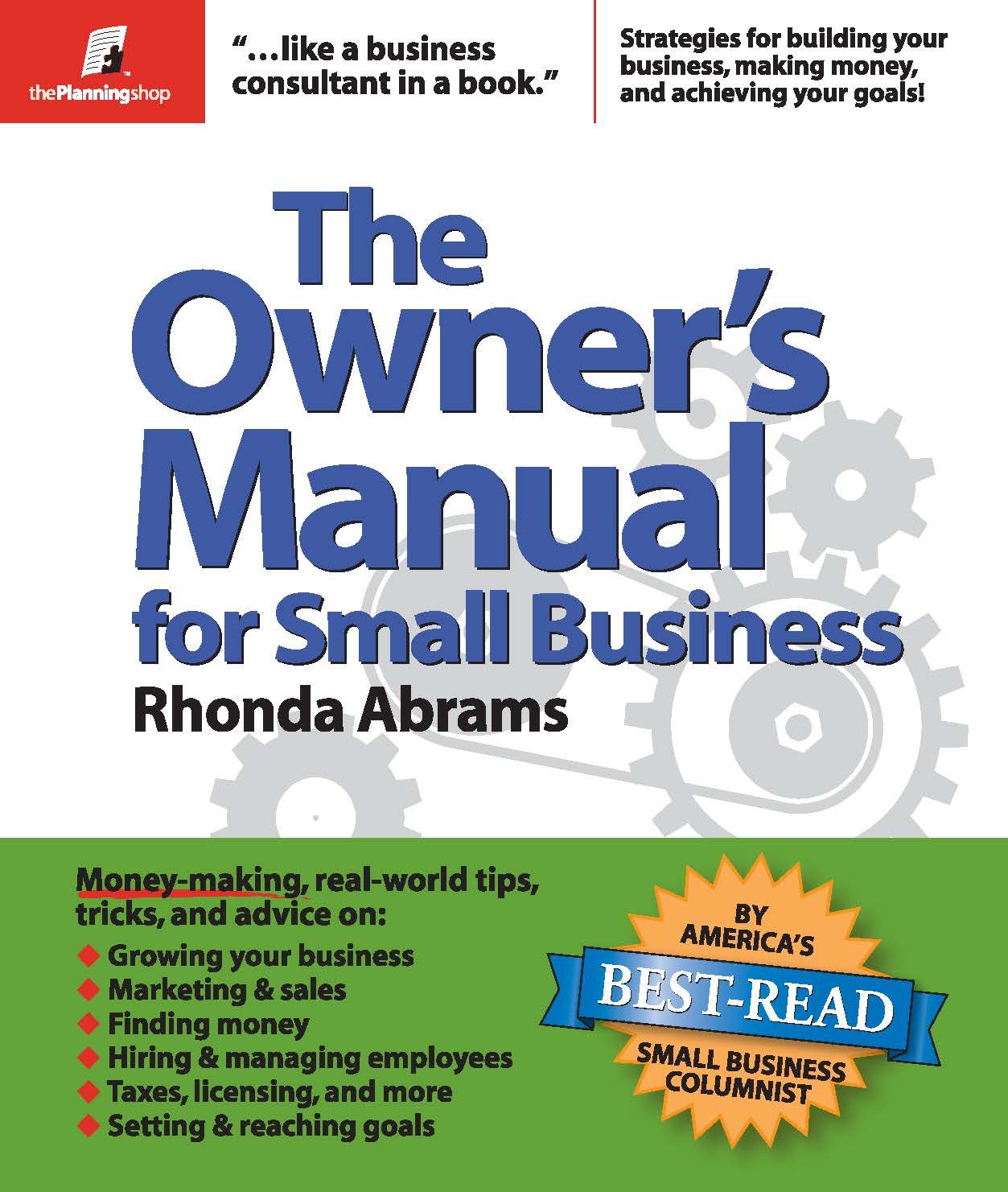 The Owner's Manual for Small Business,Used