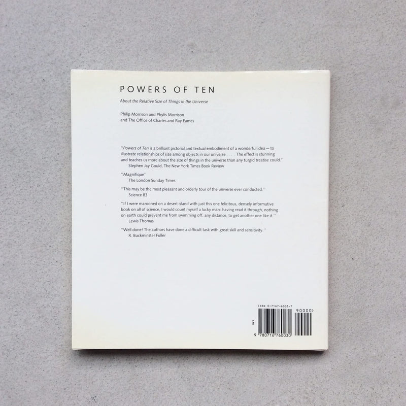 Powers Of Ten: A Book About The Relative Size Of Things In The Universe And The Effect Of Adding Another Zero,New