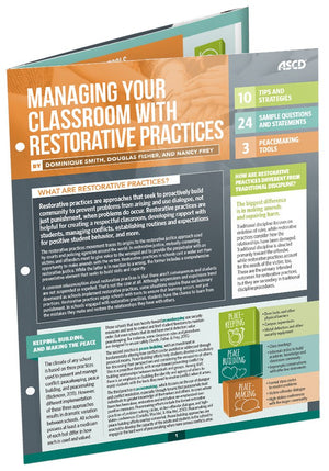 Managing Your Classroom With Restorative Practices (Quick Reference Guide)