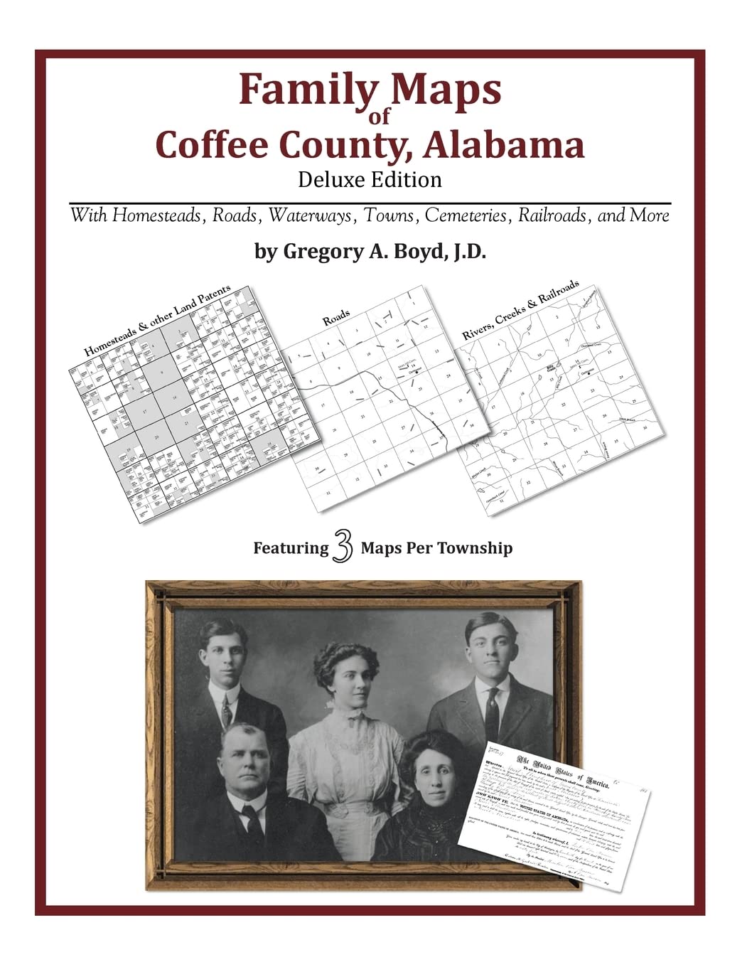 Family Maps of Coffee County, Alabama, Deluxe Edition,Used