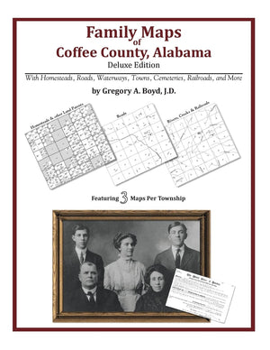 Family Maps of Coffee County, Alabama, Deluxe Edition,Used
