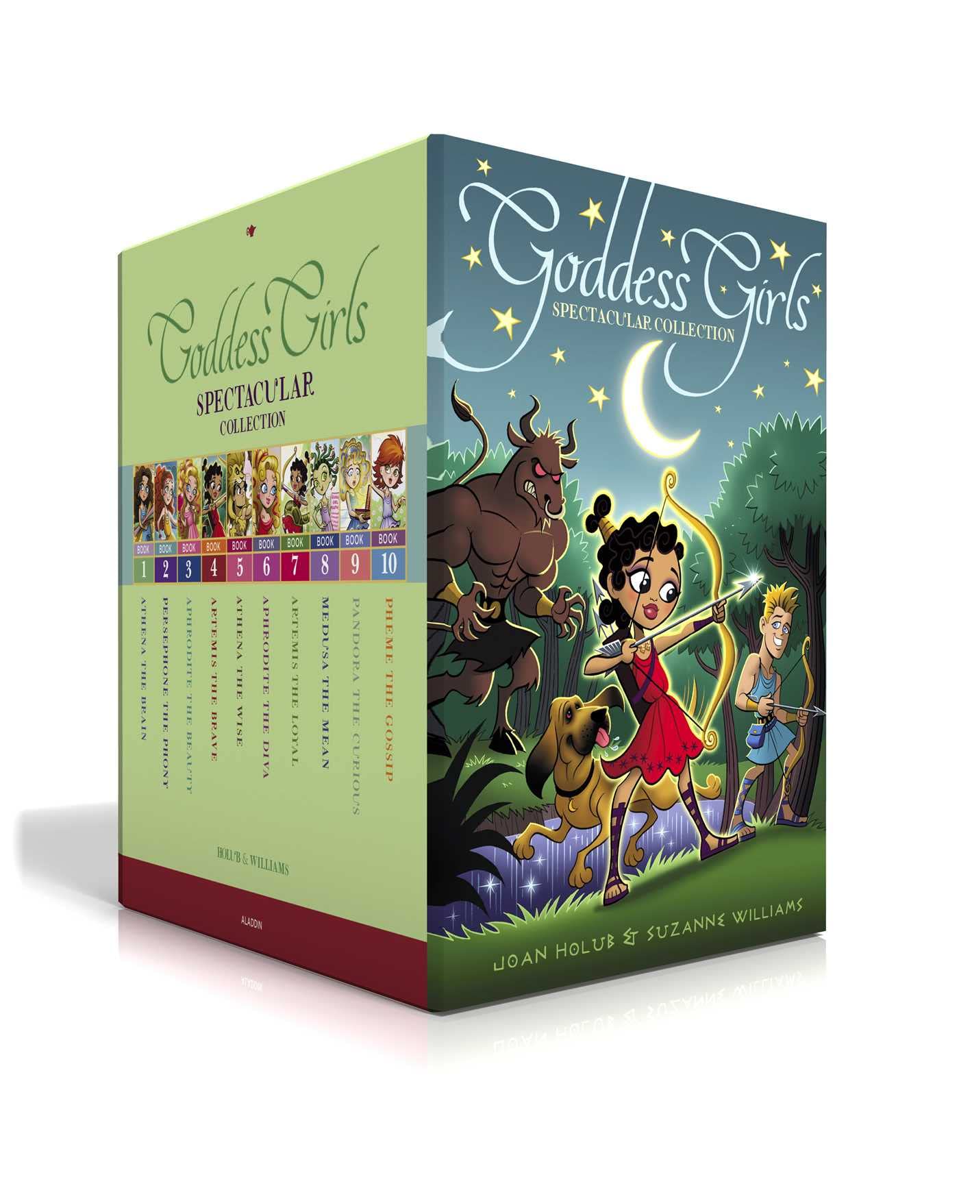Goddess Girls Spectacular Collection (Boxed Set): Athena The Brain; Persephone The Phony; Aphrodite The Beauty; Artemis The Brav,New