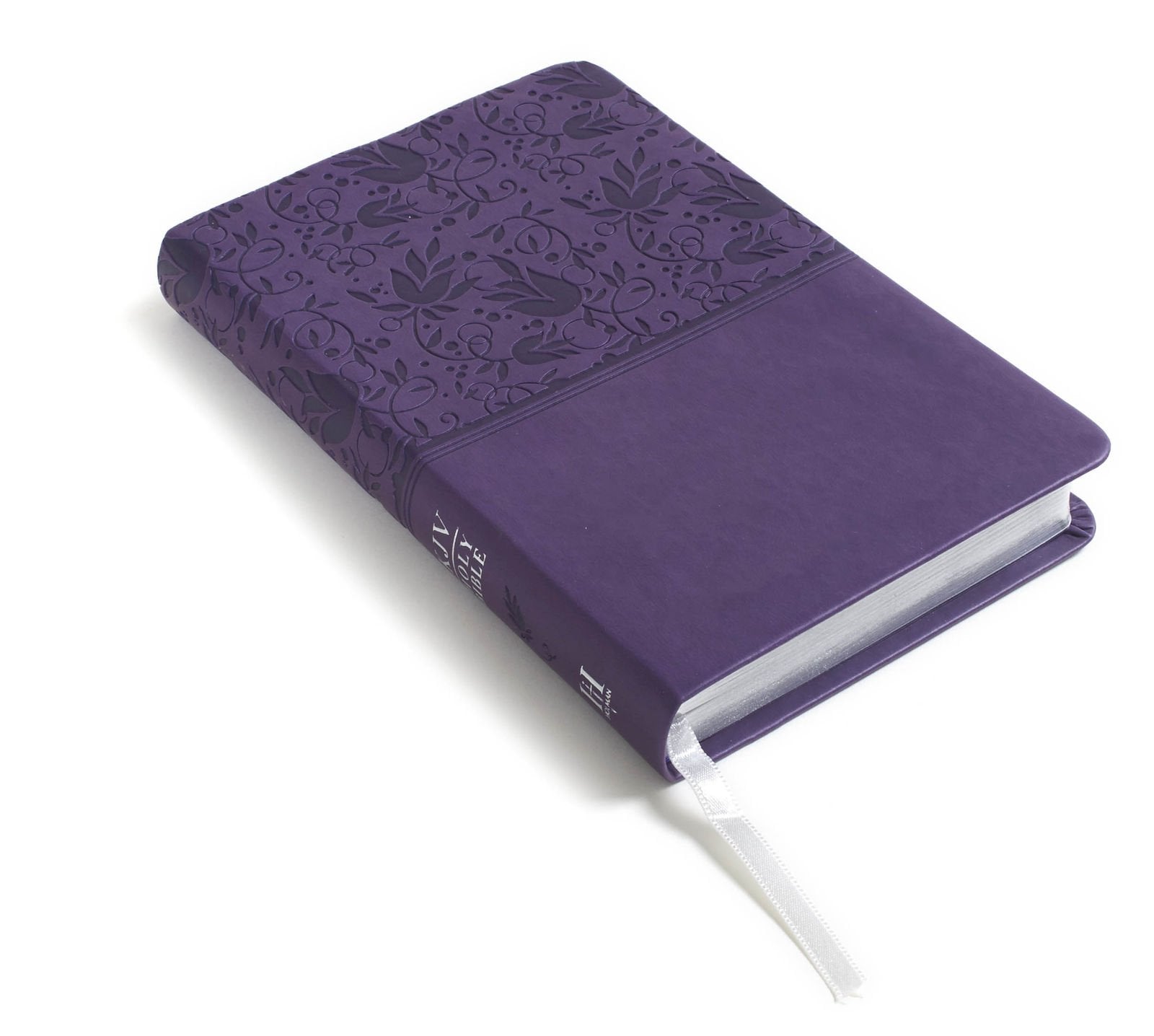 KJV Compact Ultrathin Bible, Purple LeatherTouch,Used