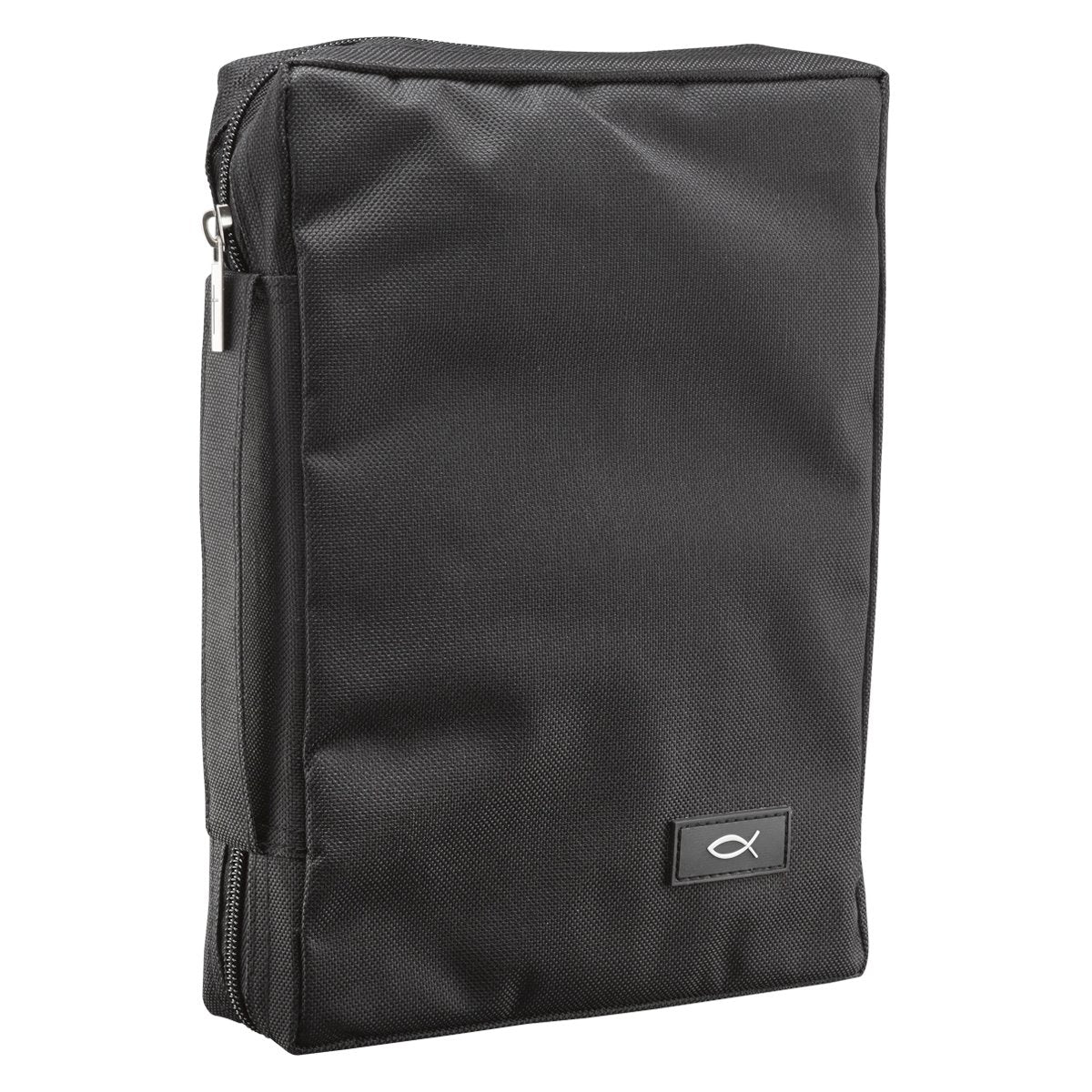 Promo PolyCanvas Bible / Book Cover w/Fish Applique (Large, Black),Used