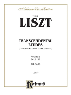 Transcendental Etudes, Vol 2 (Kalmus Edition, Vol 2),Used