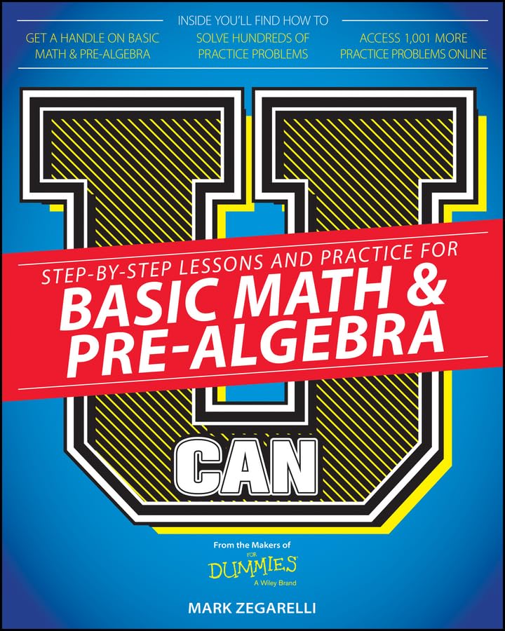 U Can Basic Math & PreAlgebra for Dummies,Used