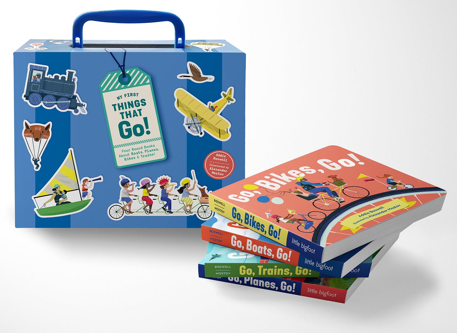 My First Things That Go: A FourBoardBook Box Set Of Boats, Planes, Bikes, And Trains For Toddlers 13 (Things That Go Series)