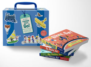 My First Things That Go: A FourBoardBook Box Set Of Boats, Planes, Bikes, And Trains For Toddlers 13 (Things That Go Series)