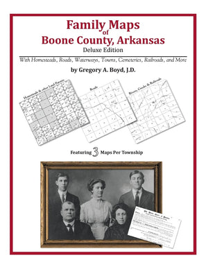 Family Maps of Boone County, Arkansas,Used