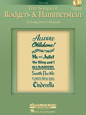 The Songs of Rodgers & Hammerstein: Tenor with CDs of performances and accompaniments Book/2CD Pack,Used