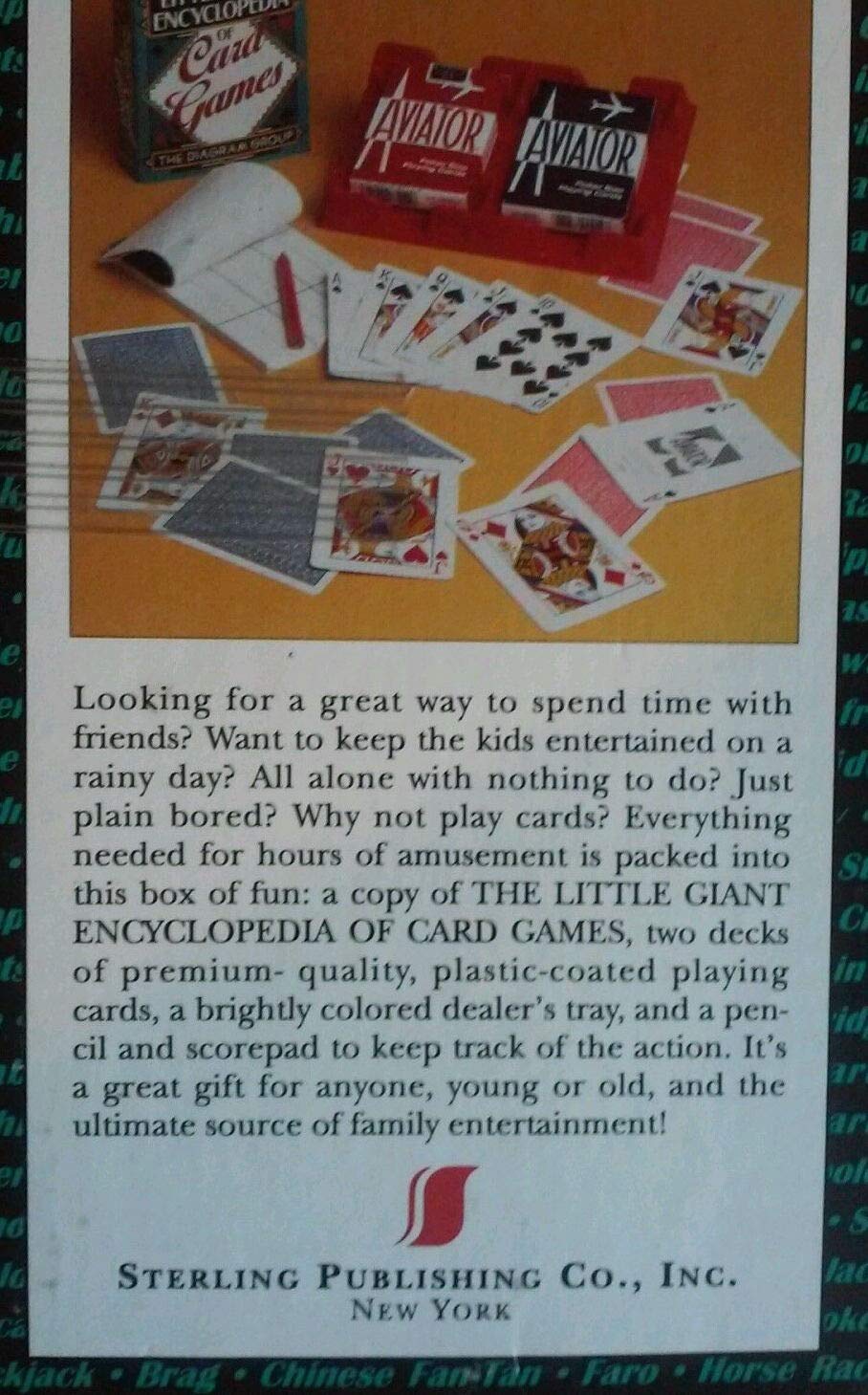 The Little Giant Encyclopedia of Card Games Gift Set,Used