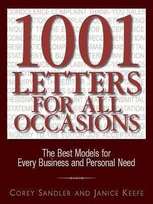 1001 Letters For All Occasions: The Best Models for Every Business and Personal Need,Used