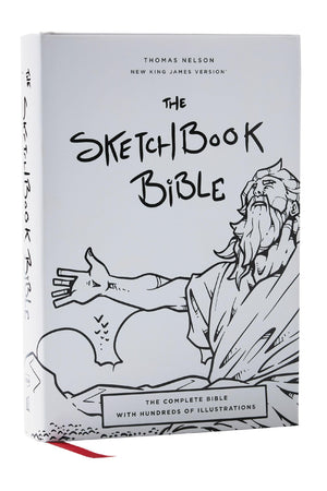 The Sketchbook Bible: The Complete Bible With Hundreds Of Illustrations (Nkjv, Hardcover, Red Letter, Comfort Print)