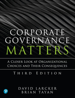 Corporate Governance Matters,New