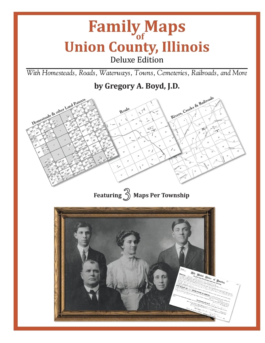 Family Maps of Union County, Illinois,Used