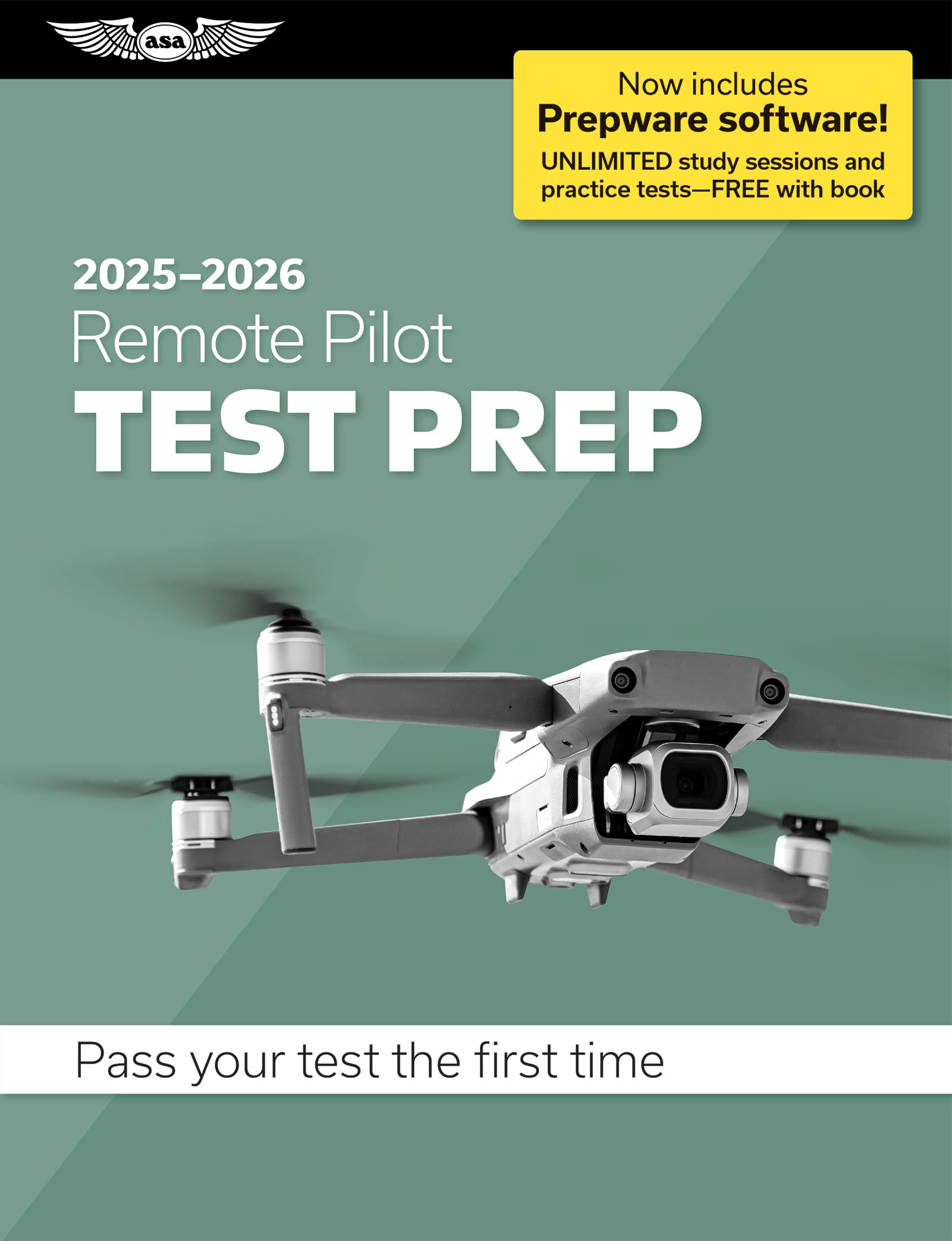 Remote Pilot Test Prep 20252026: Paperback plus softwarepass your FAA exam (ASA Test Prep Series)
