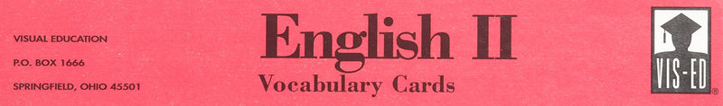 English Vocabulary Cards Set No. 2,Used