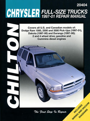 Chilton Chrysler FullSize Trucks 199701 Repair Manual: Covers All U.S. and Can,Used