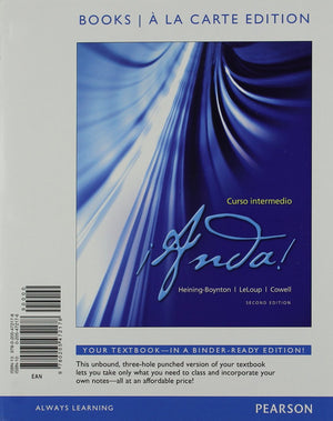 Anda! Curso intermedio, Books a la Carte Edition (2nd Edition),Used