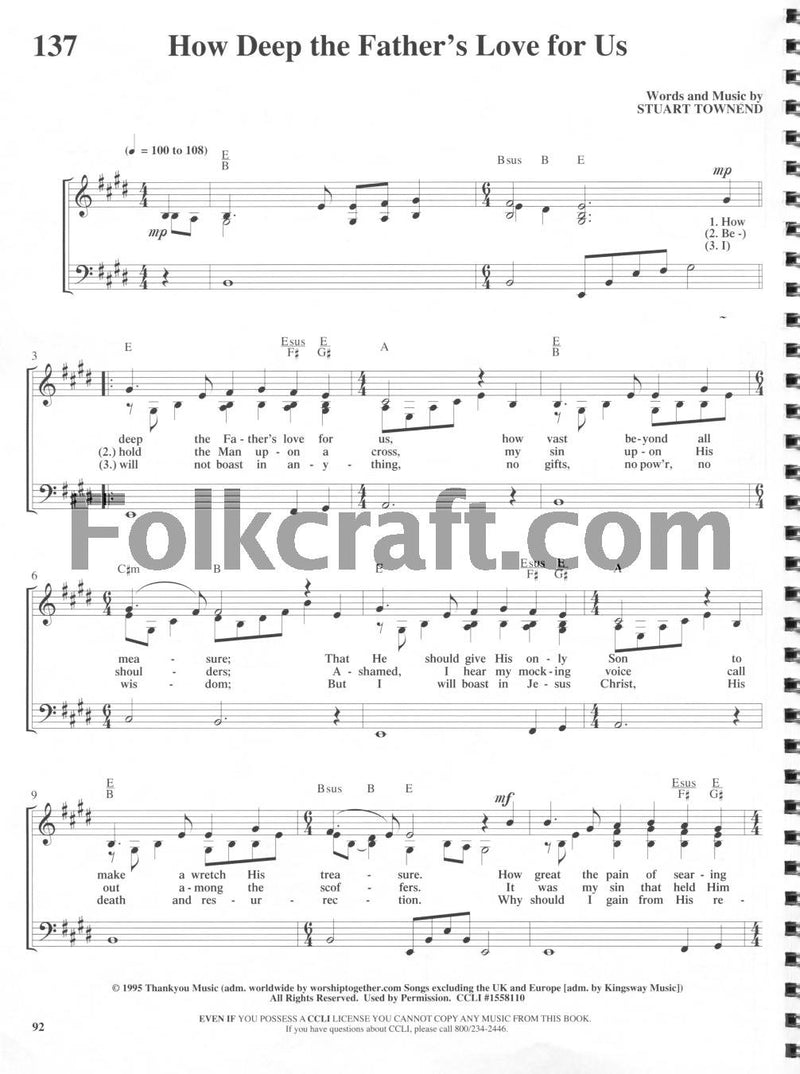 More Songs for Praise & Worship 3 Piano, Vocal and Guitar Chords,Used