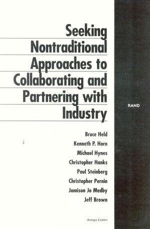 Seeking Nontraditional Approaches To Collaborating And Partnering With Industry,Used