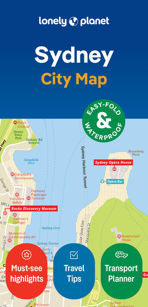 Lonely Planet Sydney City Map,New