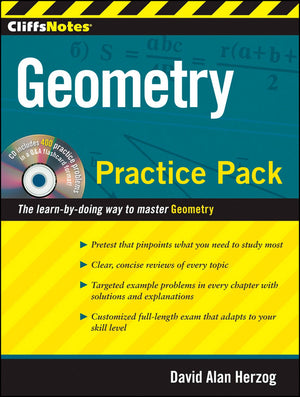Cliffsnotes Geometry Practice Pack With Cd (Cliffsnotes (Paperback)),Used