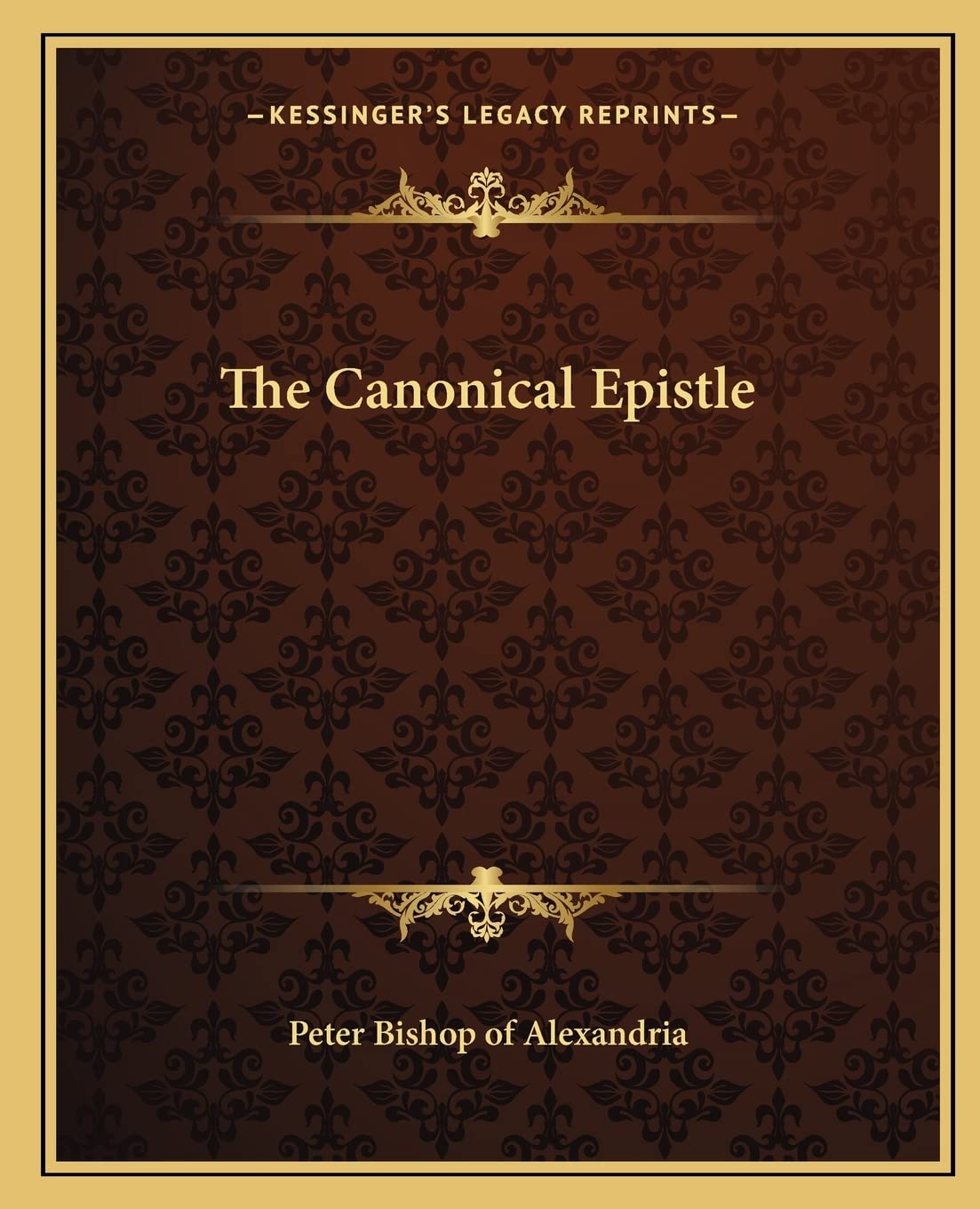 The Canonical Epistle,Used